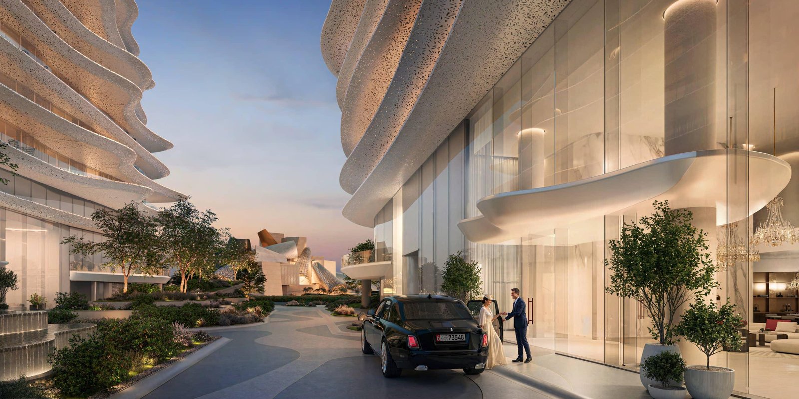 Sky villa terrace at Baccarat Residences Saadiyat Island Abu Dhabi