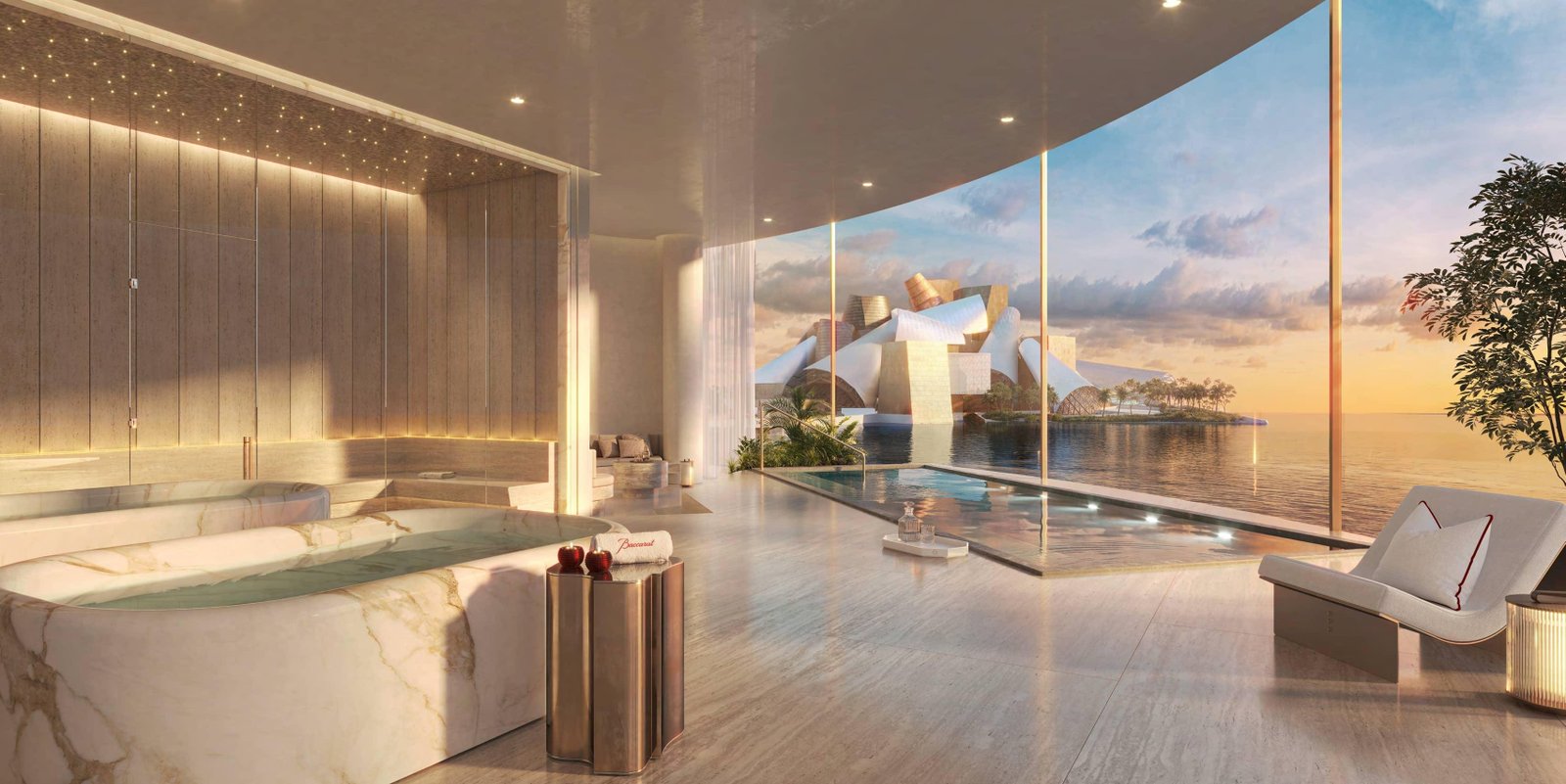 Zenith and Massena buildings at Baccarat Residences Saadiyat Island Abu Dhabi